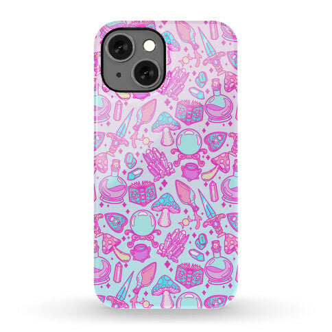 Pastel Goth Witch Pattern Phone Case