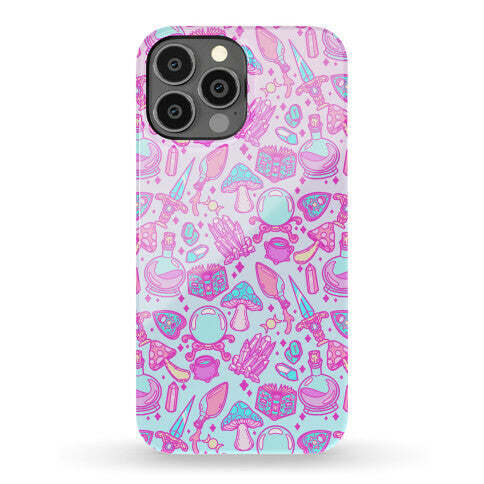 Pastel Goth Witch Pattern Phone Case