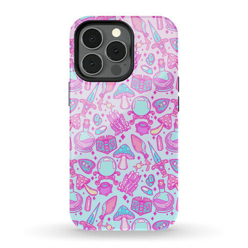 Pastel Goth Witch Pattern Phone Case