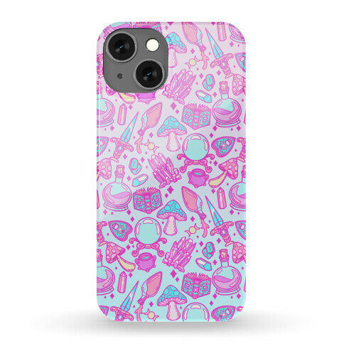 Pastel Goth Witch Pattern Phone Case