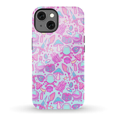 Pastel Goth Witch Pattern Phone Case