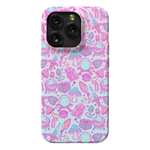 Pastel Goth Witch Pattern Phone Case