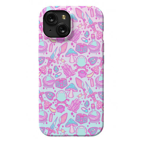 Pastel Goth Witch Pattern Phone Case