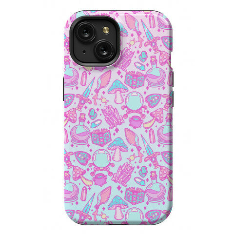 Pastel Goth Witch Pattern Phone Case