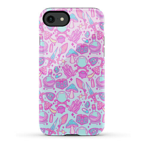 Pastel Goth Witch Pattern Phone Case