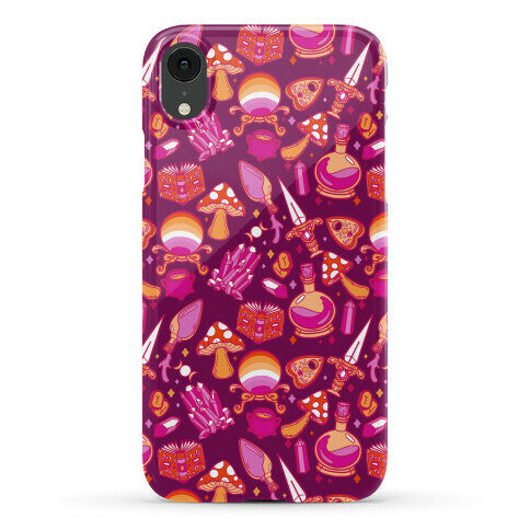 Lesbian Pride Witch Pattern Phone Case