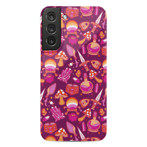 Lesbian Pride Witch Pattern Phone Case