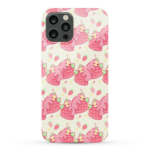 Strawberry Sloth Pattern Phone Case