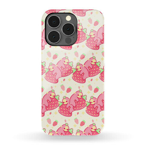 Strawberry Sloth Pattern Phone Case