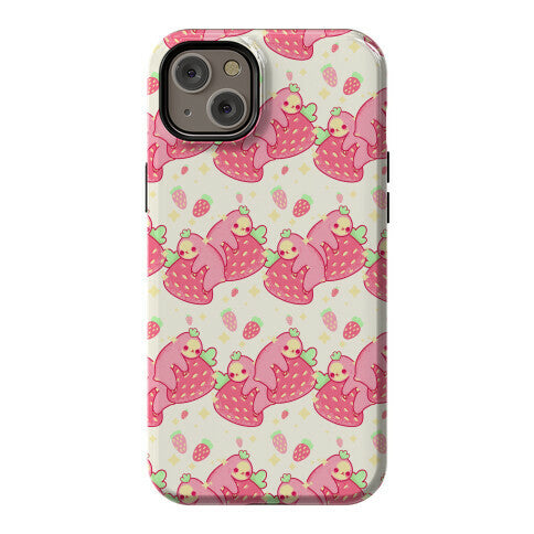 Strawberry Sloth Pattern Phone Case