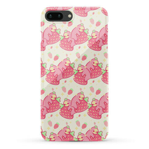 Strawberry Sloth Pattern Phone Case