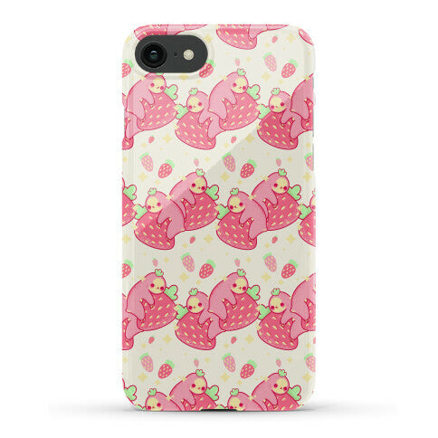 Strawberry Sloth Pattern Phone Case