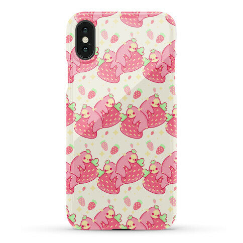 Strawberry Sloth Pattern Phone Case