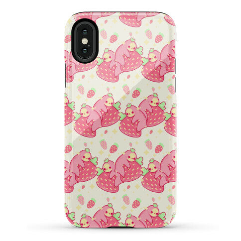 Strawberry Sloth Pattern Phone Case