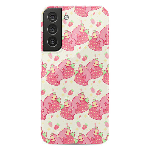Strawberry Sloth Pattern Phone Case