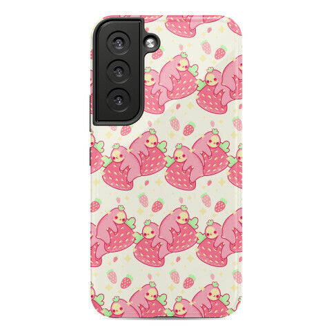 Strawberry Sloth Pattern Phone Case