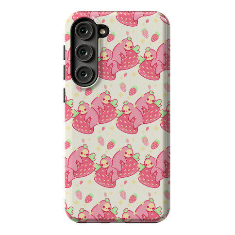 Strawberry Sloth Pattern Phone Case