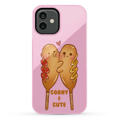 Corny and Cute (pink) Phone Case