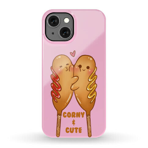 Corny and Cute (pink) Phone Case