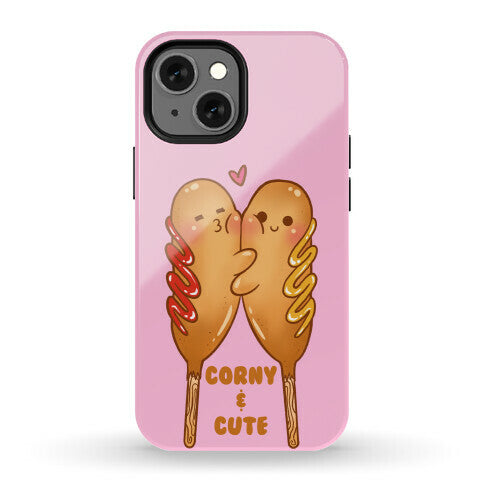 Corny and Cute (pink) Phone Case