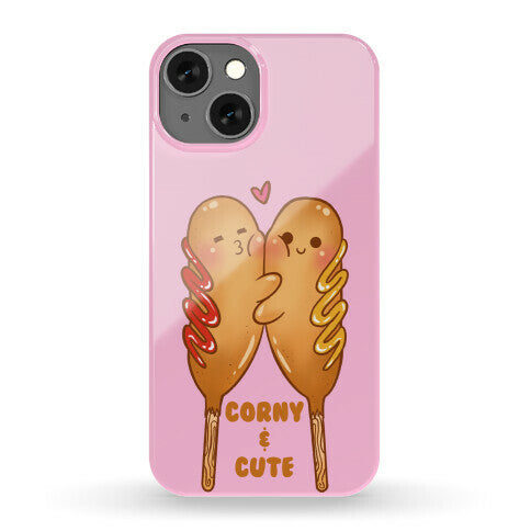 Corny and Cute (pink) Phone Case
