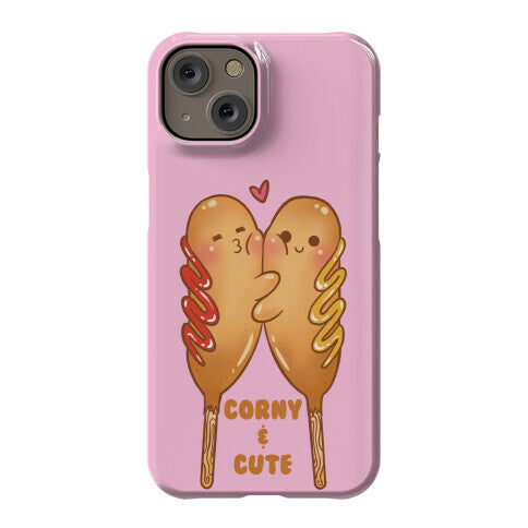 Corny and Cute (pink) Phone Case