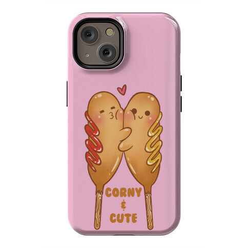 Corny and Cute (pink) Phone Case