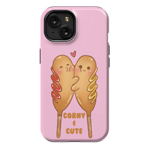 Corny and Cute (pink) Phone Case