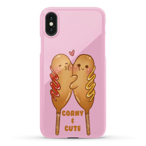 Corny and Cute (pink) Phone Case