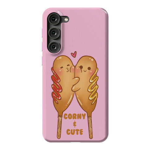 Corny and Cute (pink) Phone Case
