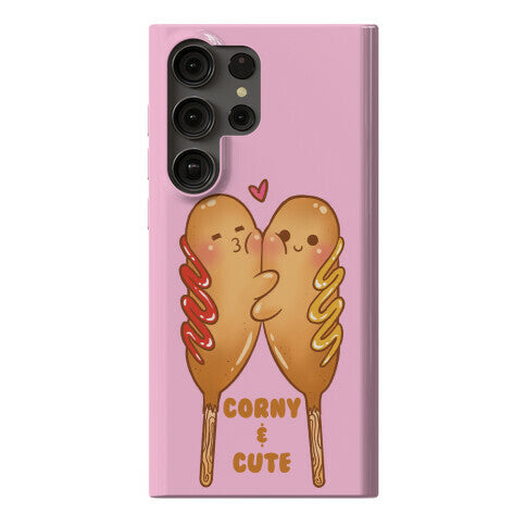 Corny and Cute (pink) Phone Case