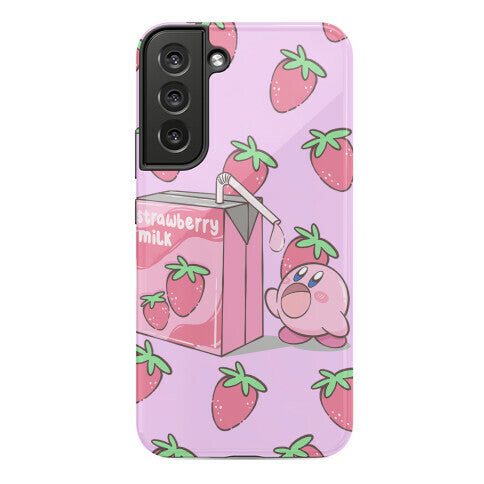 Strawberry Milk Kirby Parody Phone Case