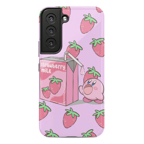Strawberry Milk Kirby Parody Phone Case