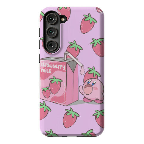 Strawberry Milk Kirby Parody Phone Case
