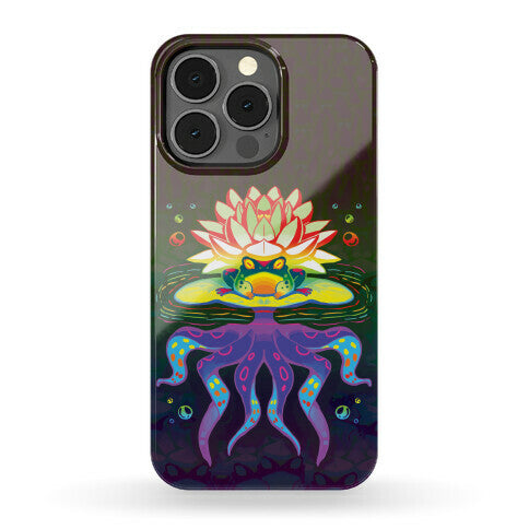 Psychedelic Lily Frog Phone Case