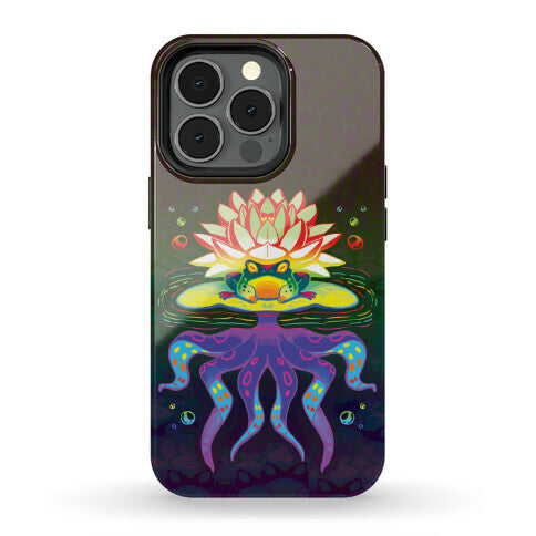 Psychedelic Lily Frog Phone Case
