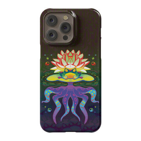 Psychedelic Lily Frog Phone Case