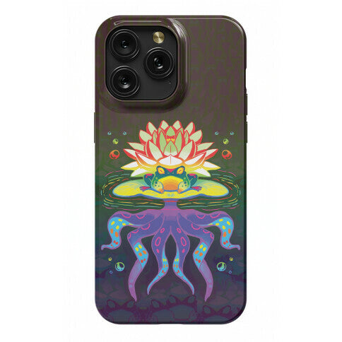 Psychedelic Lily Frog Phone Case