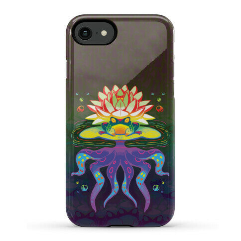 Psychedelic Lily Frog Phone Case