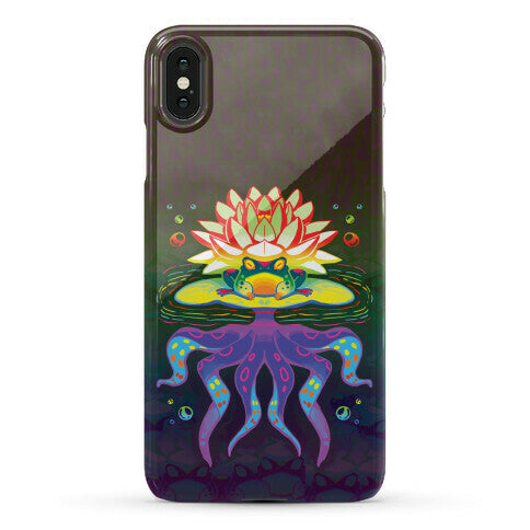Psychedelic Lily Frog Phone Case