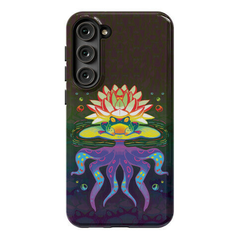 Psychedelic Lily Frog Phone Case