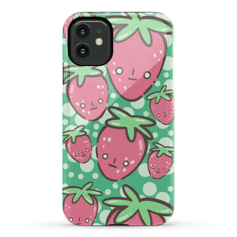 Indifferent Strawberries Phone Case