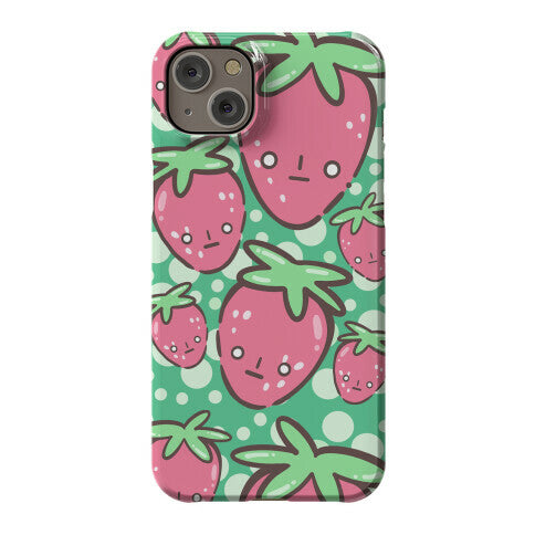 Indifferent Strawberries Phone Case