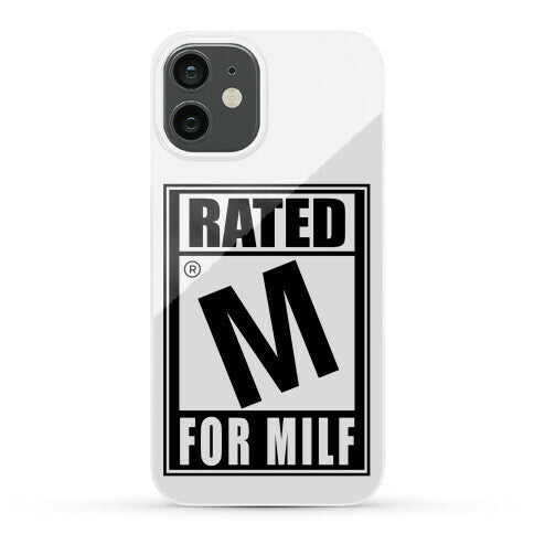 Rated M For Milf Parody Phone Case