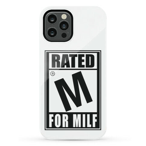 Rated M For Milf Parody Phone Case