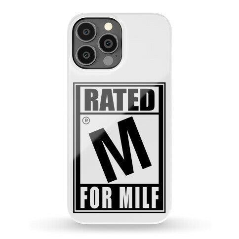 Rated M For Milf Parody Phone Case