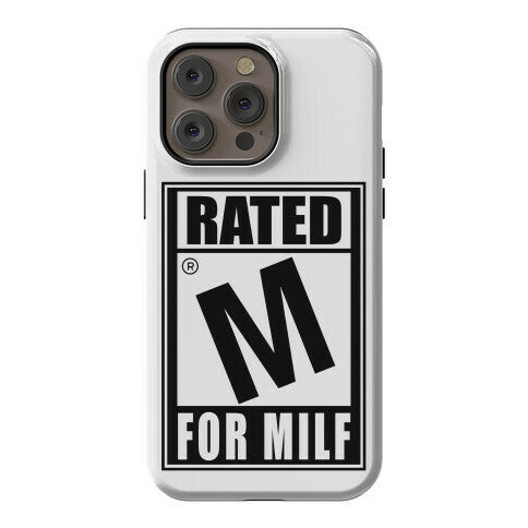 Rated M For Milf Parody Phone Case