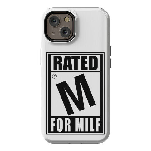 Rated M For Milf Parody Phone Case