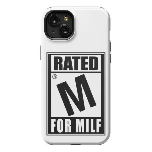 Rated M For Milf Parody Phone Case