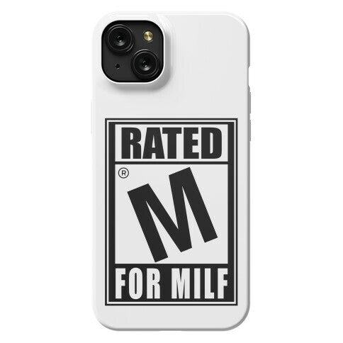 Rated M For Milf Parody Phone Case